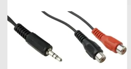 1,5m Adapterkabel 3,5mm Klinkenstecker auf 2x Kupplung Schneller Versand