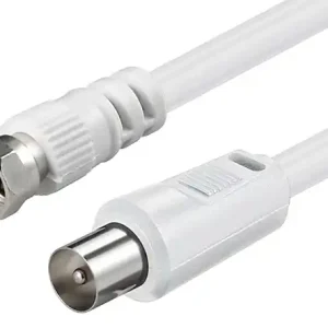 1,5m TV SAT Kabel Koaxstecker auf F-Stecker Sale