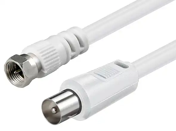 1,5m TV SAT Kabel Koaxstecker auf F-Stecker Sale
