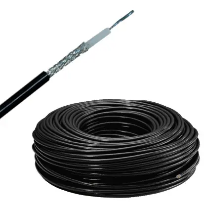 100m Koaxkabel RG174 50-Ohm 2,8mm Schwarz Top-Qualität