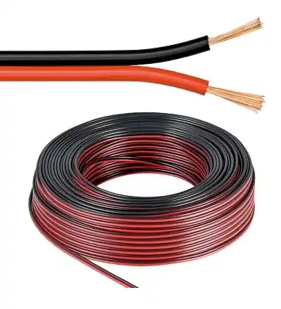 10m Lautsprecherkabel 2x 0,75qmm Rot-Schwarz CCA Litze Weltweiter Versand
