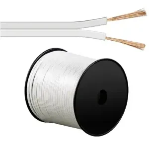 100m Lautsprecherkabel 2x 0,75qmm Weiss CCA Litze Mega-Angebot
