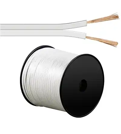 100m Lautsprecherkabel 2x 0,75qmm Weiss CCA Litze Mega-Angebot