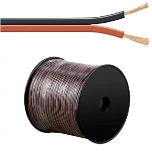 Top-Angebot 100m Lautsprecherkabel 2x 1,5qmm Ring Rot-Schwarz CCA Litze