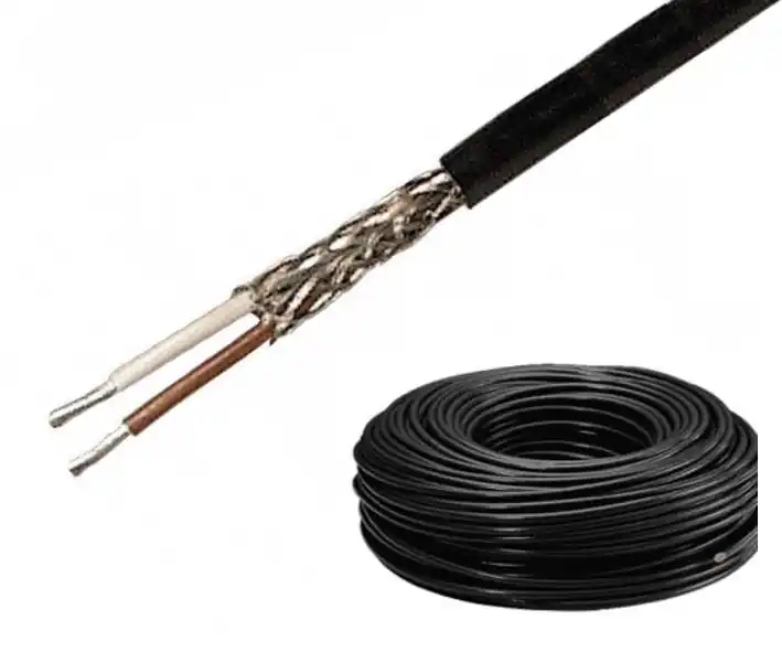 100m Mikrofonkabel 2x0,5qmm Schwarz 6mm geschirmtes NF-Kabel auch für DMX geeignet Neu Im Sortiment
