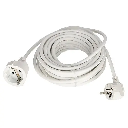 Original 10m Stromverlängerung 3x1,5qmm Weiss