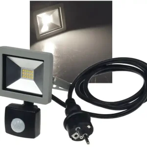 Knallerangebot 10W LED Scheinwerfer mit Bewegungsmelder 4500K 750lm IP44 Fluter Strahler
