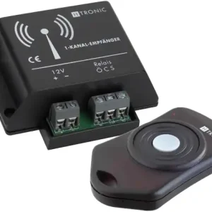 Neue Ware 12V Funksteuerung 1Kanal mit 5A Relais und 1K Fernbedienung Funkrelais Funkschalter