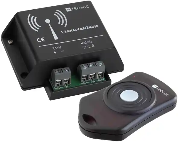 Neue Ware 12V Funksteuerung 1Kanal mit 5A Relais und 1K Fernbedienung Funkrelais Funkschalter