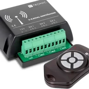 Neue Ware 12V Funksteuerung 3Kanal mit 5A Relais und Fernbedienung Funkrelais Funkschalter