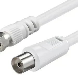 2,5m TV SAT Kabel Koaxbuchse auf F-Stecker Direkt Vom Hersteller