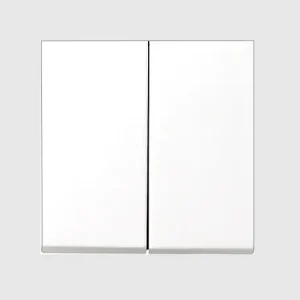 2-fach Wippe Blende 50x50mm Reinweiss Meridian Neuheit