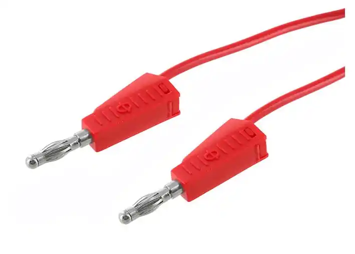 Sofort Bestellen 1m Laborkabel Messkabel ROT mit 2x 4mm Bananenstecker