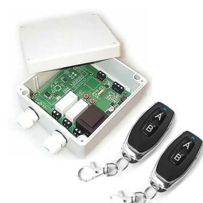 Begrenztes Angebot 230V Funksteuerung 2Kanal mit 16A Relais 2xFB Funkrelais Garage Funkschalter Seilwindensteuerung