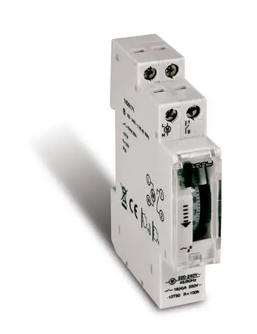 Highlight 230V Zeitschaltuhr Einbauuhr Uhr Hutschiene bis 3500W Zeitrelais Schaltuhr Hutschiene