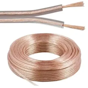25m Lautsprecherkabel 2x 4qmm Ring Transparent CCA Litze Hochwertig