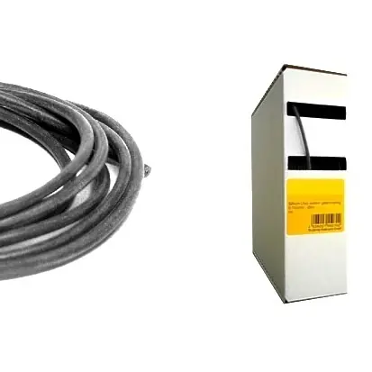 Geld-Zurück-Garantie 25m Silikonkabel 1,5qmm Schwarz Temperaturfest bis 180 Grad