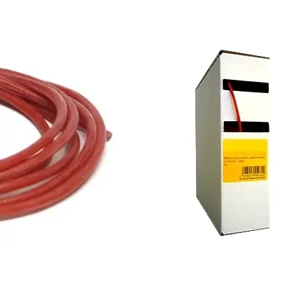 Direktkauf 25m Silikonkabel 1qmm Rot Temperaturfest bis 180grad