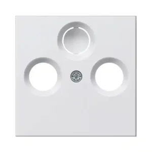 3-Loch Blende 55x55mm Abdeckung für Antennendosen 1-teilig Reinweiss Glanz Standard-55 Jetzt Kaufen