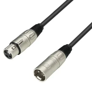 Mengenrabatt 30m XLR Kabel Schwarz 3pol XLR-Buchse auf XLR-Stecker