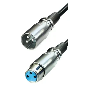3m XLR Kabel Schwarz 3pol XLR-Buchse XLR-Stecker Gleich Bestellen