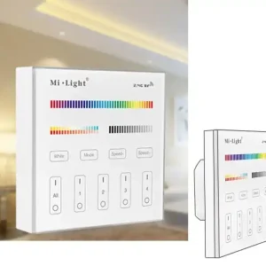 Direkt Vom Hersteller 4-Zonen Touch-Kontroller 5KC-T4 Funk zur MiBoxer Mi-Light Serie UP 230VAC