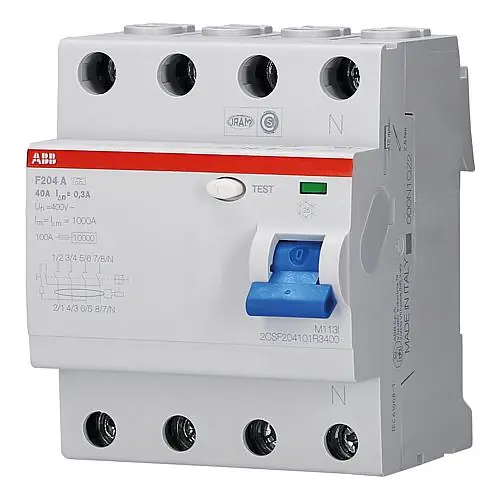 40A FI-Schutzschalter 30mA Fehlerstromschutzschalter 40A 4pol 30mA Typ-A Ausverkauf