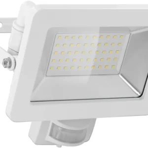 50W LED Scheinwerfer mit Bewegungsmelder 4000K 4260lm IP44 Fluter Strahler Echt