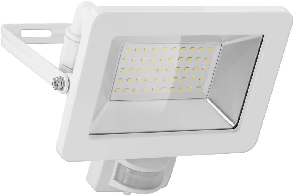 50W LED Scheinwerfer mit Bewegungsmelder 4000K 4260lm IP44 Fluter Strahler Echt
