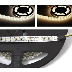 Billig 5m LED Stripe flexibel IP20 Dualweiss 12V 96W CCT 6000lm 3000-7000K Warmweiss Kaltweiss