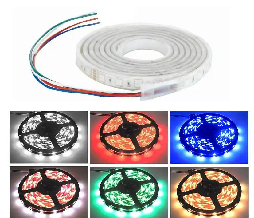 Solange Der Vorrat Reicht 5m RGB LED Stripe flexibel IP68 24V 36W mit 150LEDs