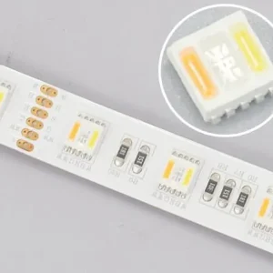5m RGB LED Stripe IP20 24V 165W RGB-CCT Dualweiss WW+NW+CW 5-Kanal System Markenprodukt