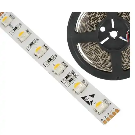 Gleich Bestellen 5m RGB LED Stripe IP20 24V 90W RGB-W Warmweiss 4-Kanal-System