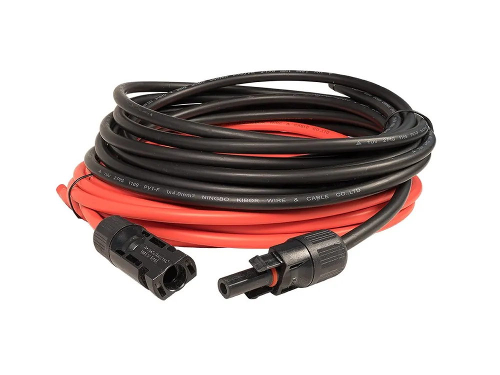 5m Solarkabel Modul-Anschlußset Rot und Schwarz mit Stecker Mengenrabatt