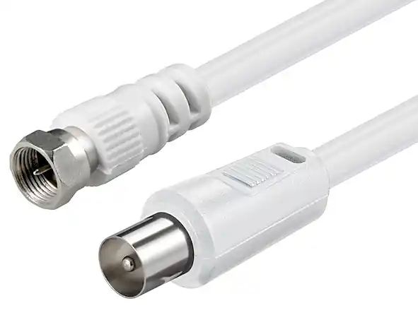 5m TV SAT Kabel Koaxstecker auf F-Stecker Abverkauf