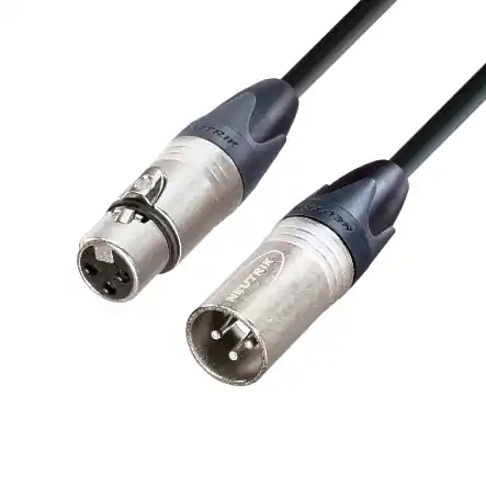 5m XLR Kabel hochwertig mehrfach geschirmt mit Neutrik Steckern Sonderangebot