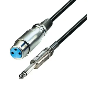 5m XLR Klinke Kabel 6,3mm Klinke auf XLR Kupplung geschirmt NF Neue Ware