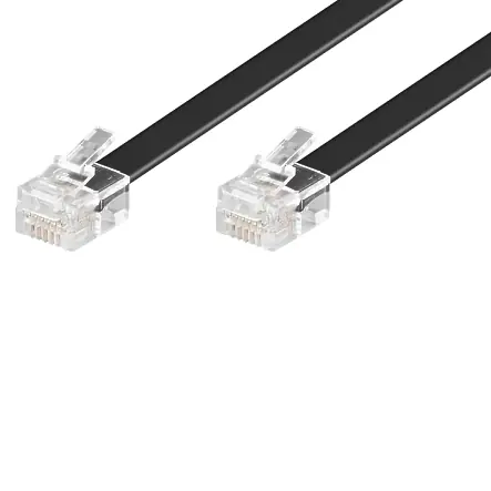 6m Modularkabel 4/4pol RJ11 Stecker Beliebt