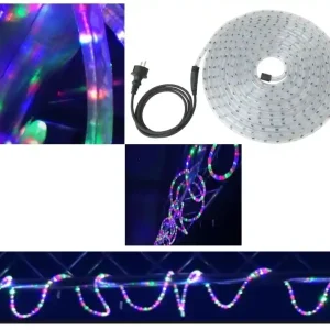 Schneller Versand 9m Lichtschlauch 230V Multicolor 4-farbiges Rubberlight mit 324Lampen