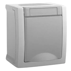 Wochenendangebot Aufputzsteckdose IP54 AP Aufputz Schutzkontaktdose mit Klappdeckel