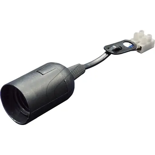 Baustellenfassung Fassung E27 mit Kabel Aufhänger und Lüsterklemme Meistverkauft