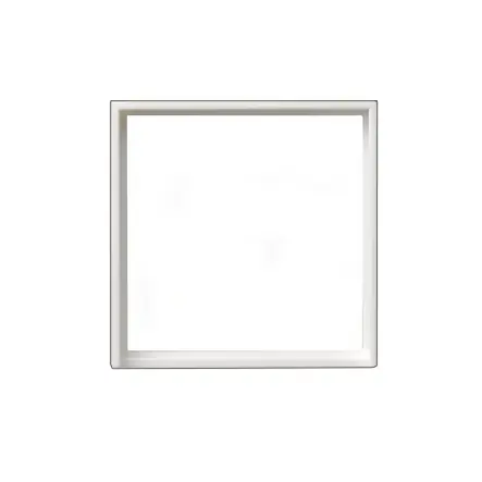 Saisonangebot Blende Zwischenrahmen 50x50mm auf 55x55mm Reinweiss Glanz Standard-55