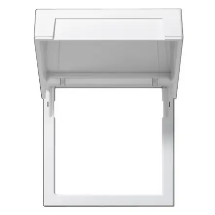 Blende Zwischenrahmen mit Klappe 1-fach Reinweiss Glanz Standard-55 Saisonangebot