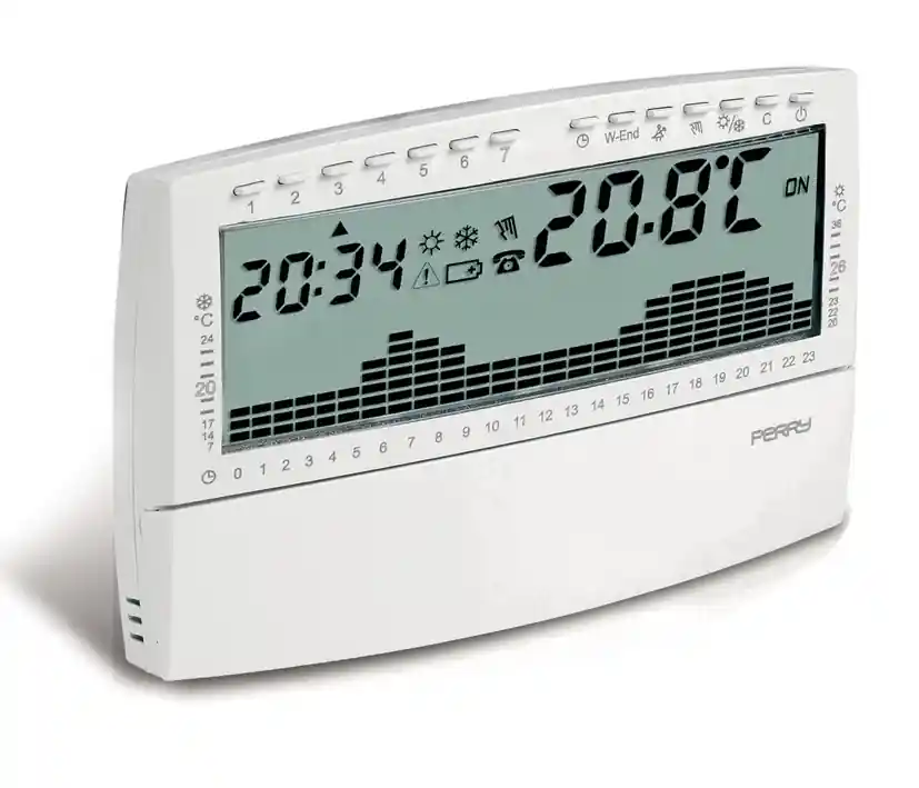 Digitaler Thermostat Uhrenthermostat Wandmontage Reinweiss Mega-Angebot