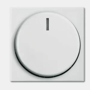 Solange Der Vorrat Reicht Dimmerknopf mit Blende 55x55mm Alpinweiss Glanz Balance-SI für 6mm Achse