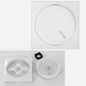 Dimmerknopf mit Blende 55x55mm Reinweiss Balance55 für 6mm Achse Sonderaktion