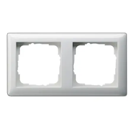Bestseller GIRA Blende 2-fach Aussenrahmen Reinweiss Glanz Standard-55