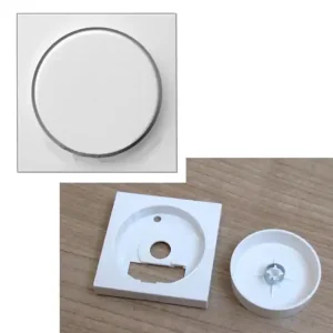 GIRA Dimmerknopf mit Blende 55x55mm Reinweiss Matt für 4mm Achse Bestseller