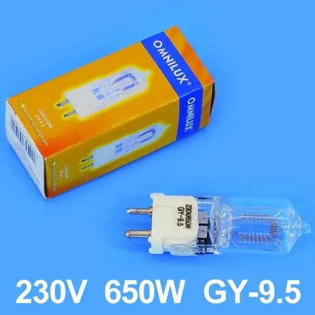 Limited Edition Halogenlampe 230V 650W GY9,5 ohne Reflektor