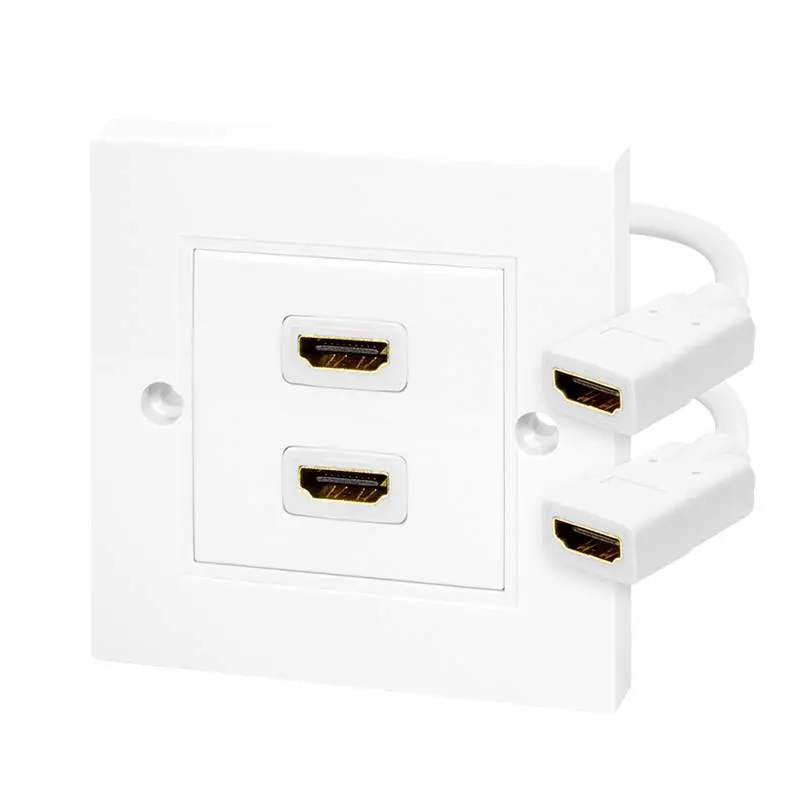 Begrenztes Angebot HDMI Dose Unterputz mit 2-fach Dose Doppeldose Reinweiss